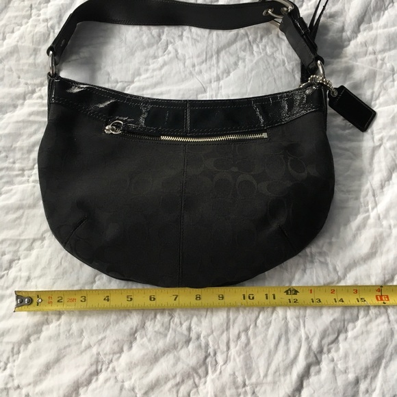 SOLD. COACH SIGNATURE LOGO JACQUARD BAG - Picture 8 of 14